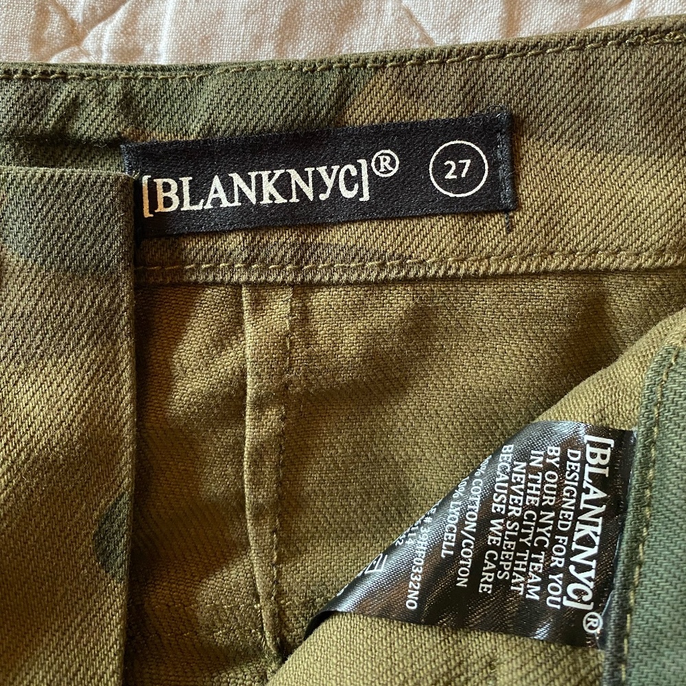 BlankNYC Camo Denim Skirt - Size 27